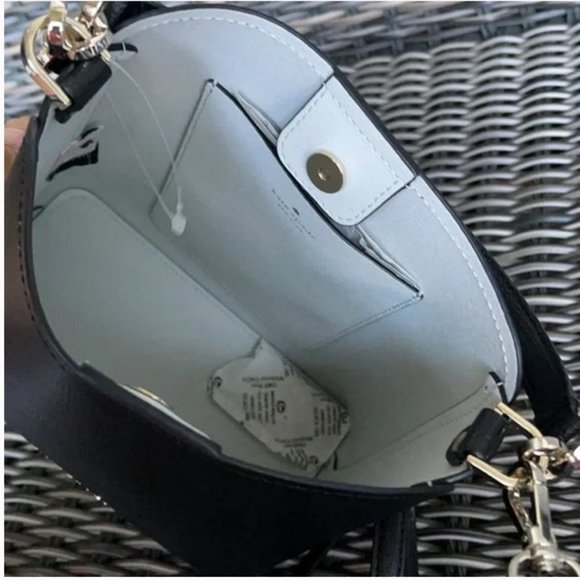 Kate Spade Darcy Small Bucket Bag & Darcy Large Slim Bifold Wallet Black - Picture 9 of 11